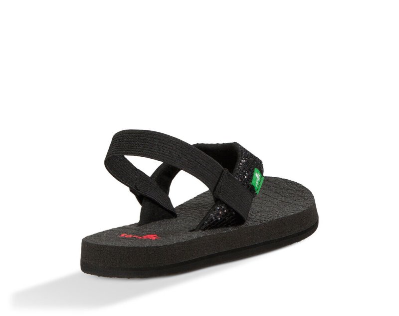 Sanuk Yoga Glitter Kids' Sandals Black | Canada 300NWY